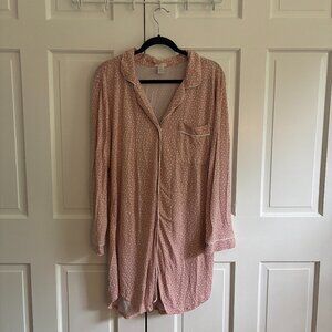 Eberjey Pink Polka Dot Pajama Shirt